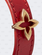 Louis Vuitton Monogram Flower Red Bracelet Size 17