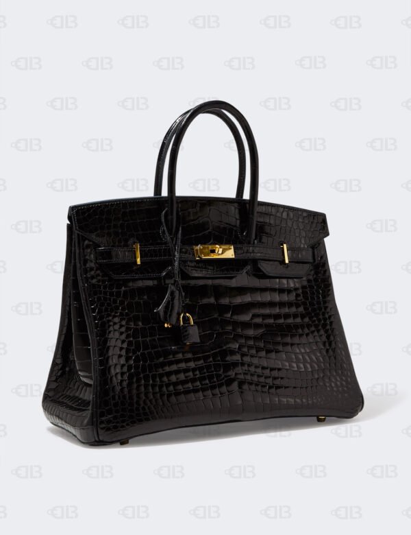 Hermes black crocodile birkin bag sale