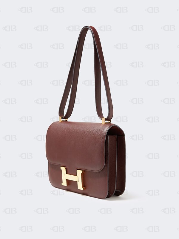 Hermès Cuivre Epsom Leather Gold Finish Constance III Mini Bag