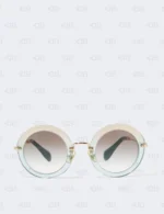 Miu Miu Round Gradient Sunglasses