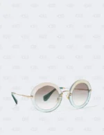 Miu Miu Round Gradient Sunglasses
