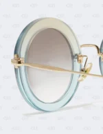 Miu Miu Round Gradient Sunglasses