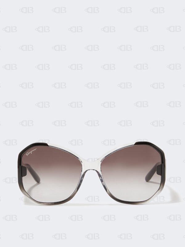 Salvatore Ferragamo Brown Butterfly Ladies Sunglasses