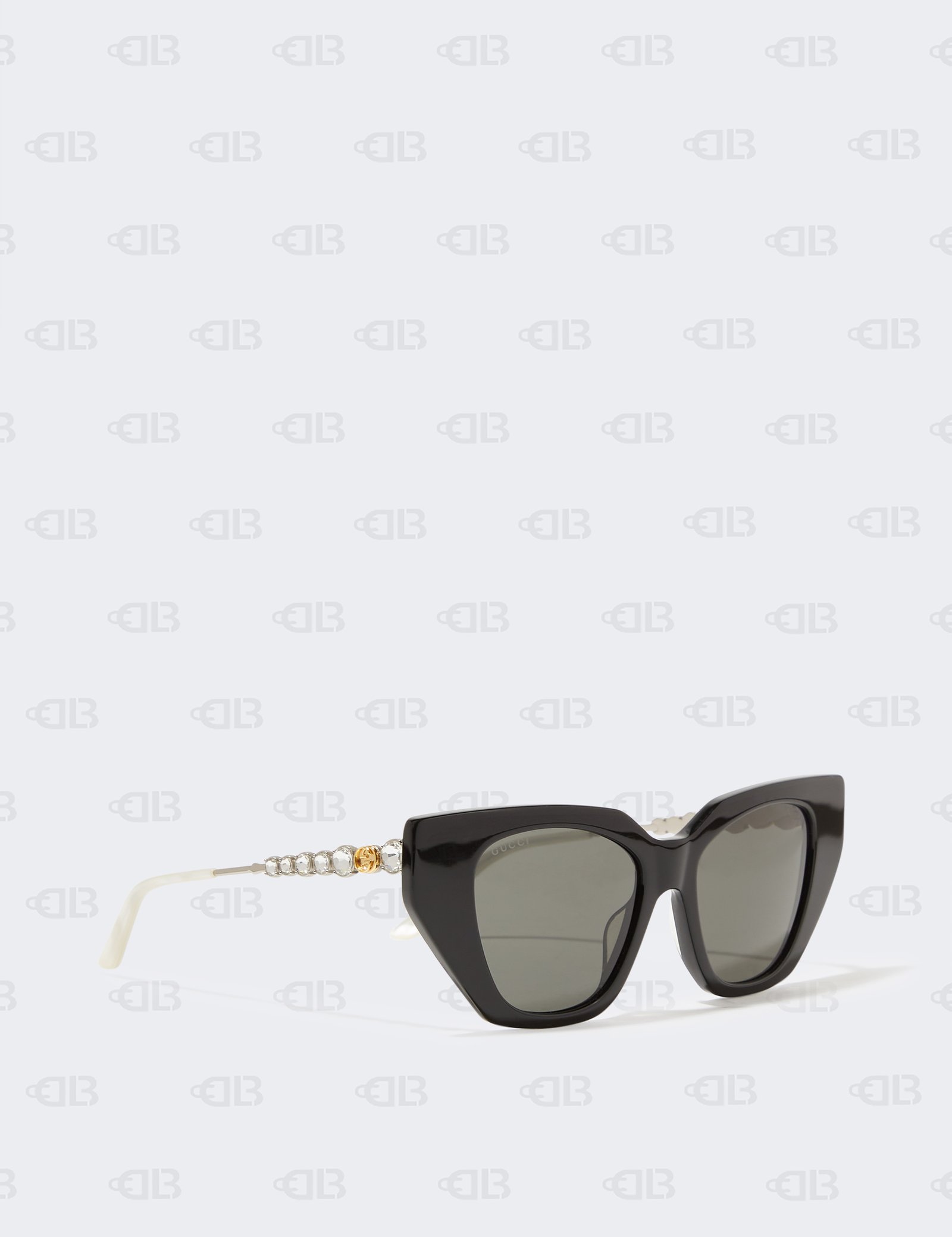 Gucci - Cat-Eye Acetate Sunglasses - Black