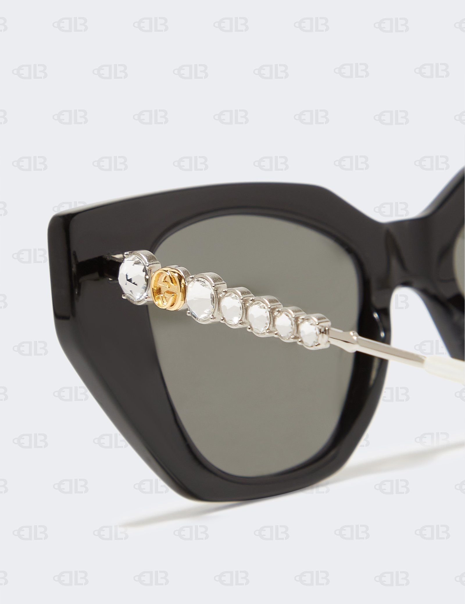Gucci - Cat-Eye Acetate Sunglasses - Black