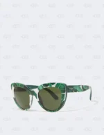 DOLCE & GABBANA BANANA LEAF CAT EYE SUNGLASSES