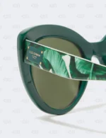 DOLCE & GABBANA BANANA LEAF CAT EYE SUNGLASSES