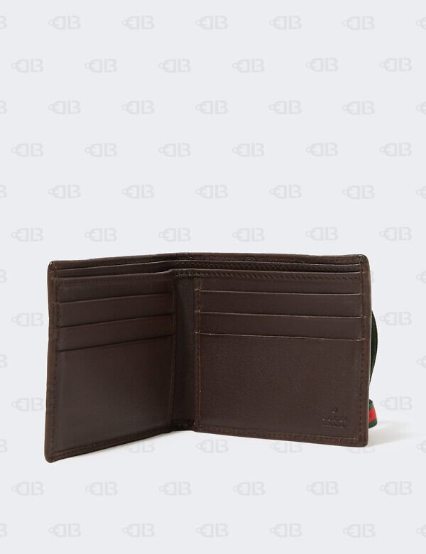 Gucci store Signature Leather Bi-Fold Wallet