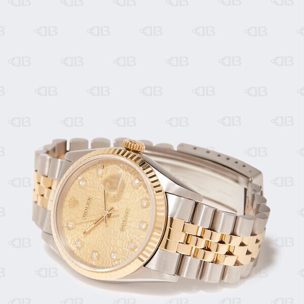 Rolex Champagne Jubilee Diamond 18K Yellow Gold Stainless Steel