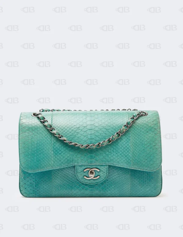Chanel Python Jumbo Double Flap Bag Limited Edition