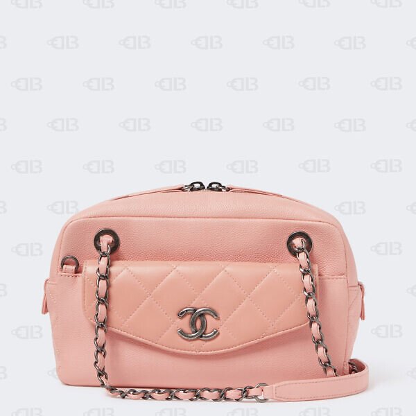 Chanel Coco Break Camera Bag Pink Caviar Leather