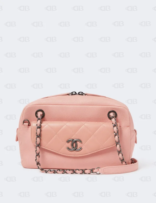 Chanel Coco Break Camera Bag Pink Caviar Leather
