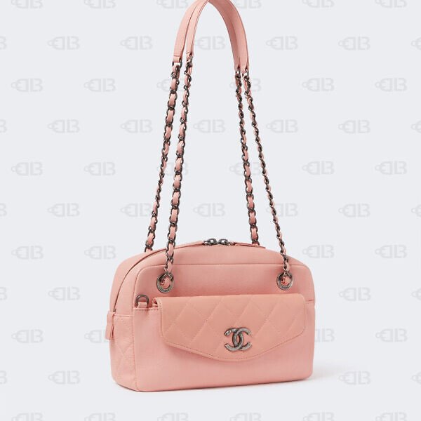 Chanel Coco Break Camera Bag Pink Caviar Leather