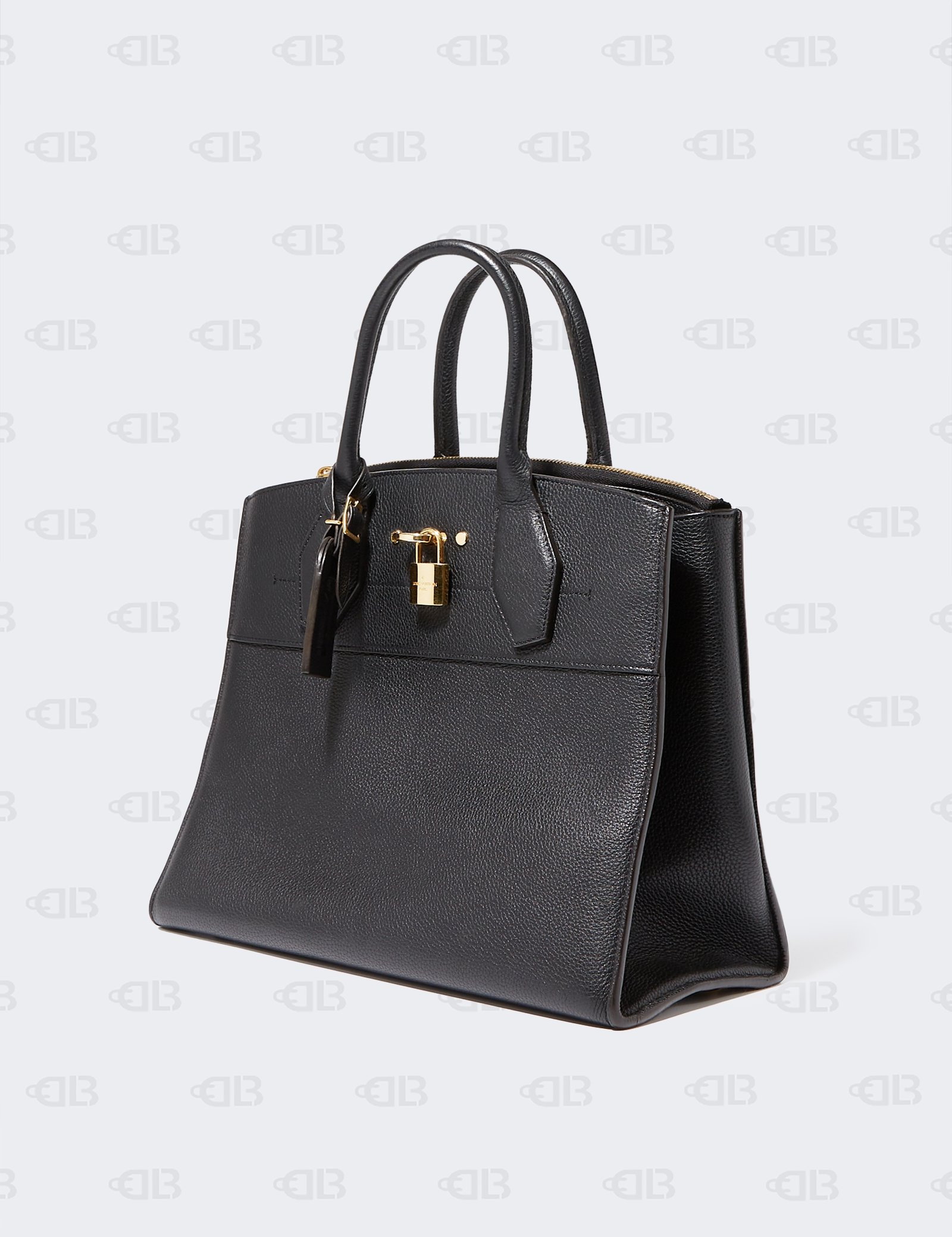 Louis Vuitton City Steamer PM Calfskin Leather Black Shoulder HandBag