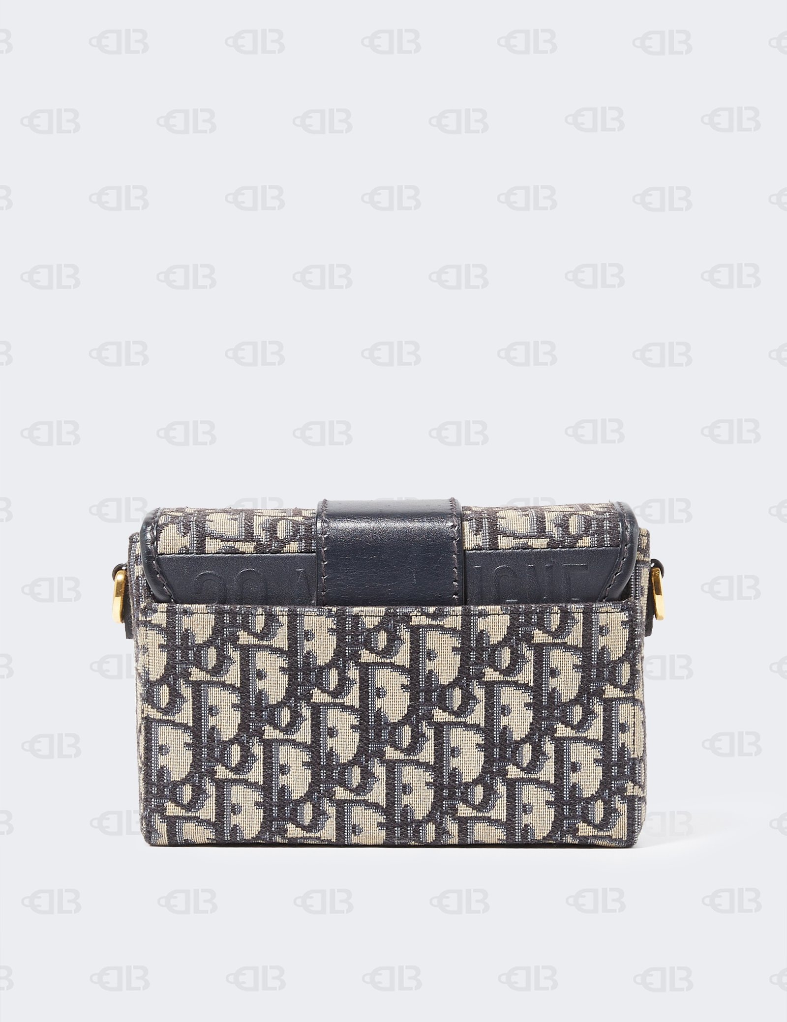 Christian Dior 30 Montaigne Box Bag Oblique Canvas Blue
