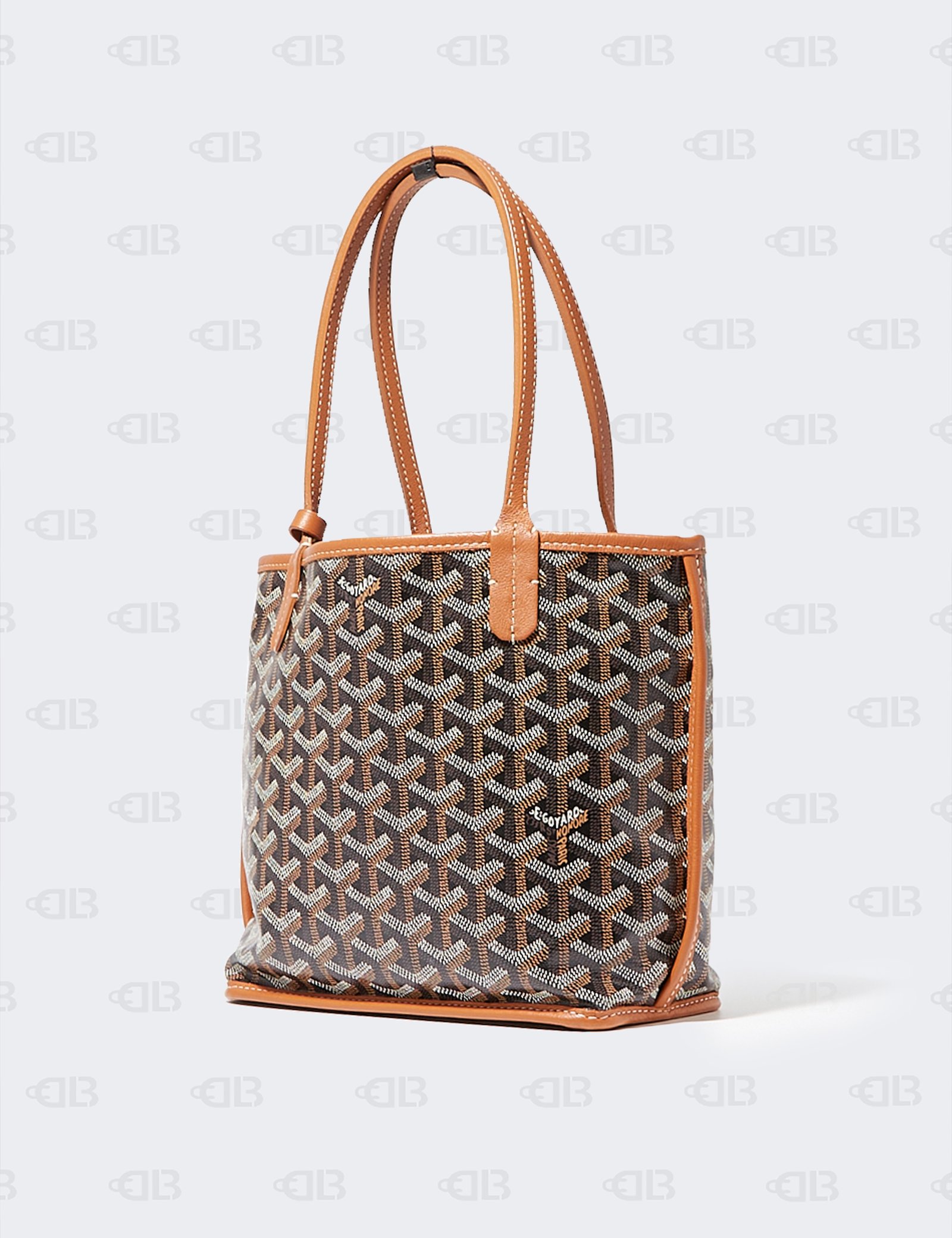 Goyard  Goyardine Reversible Mini Anjou Black Gold