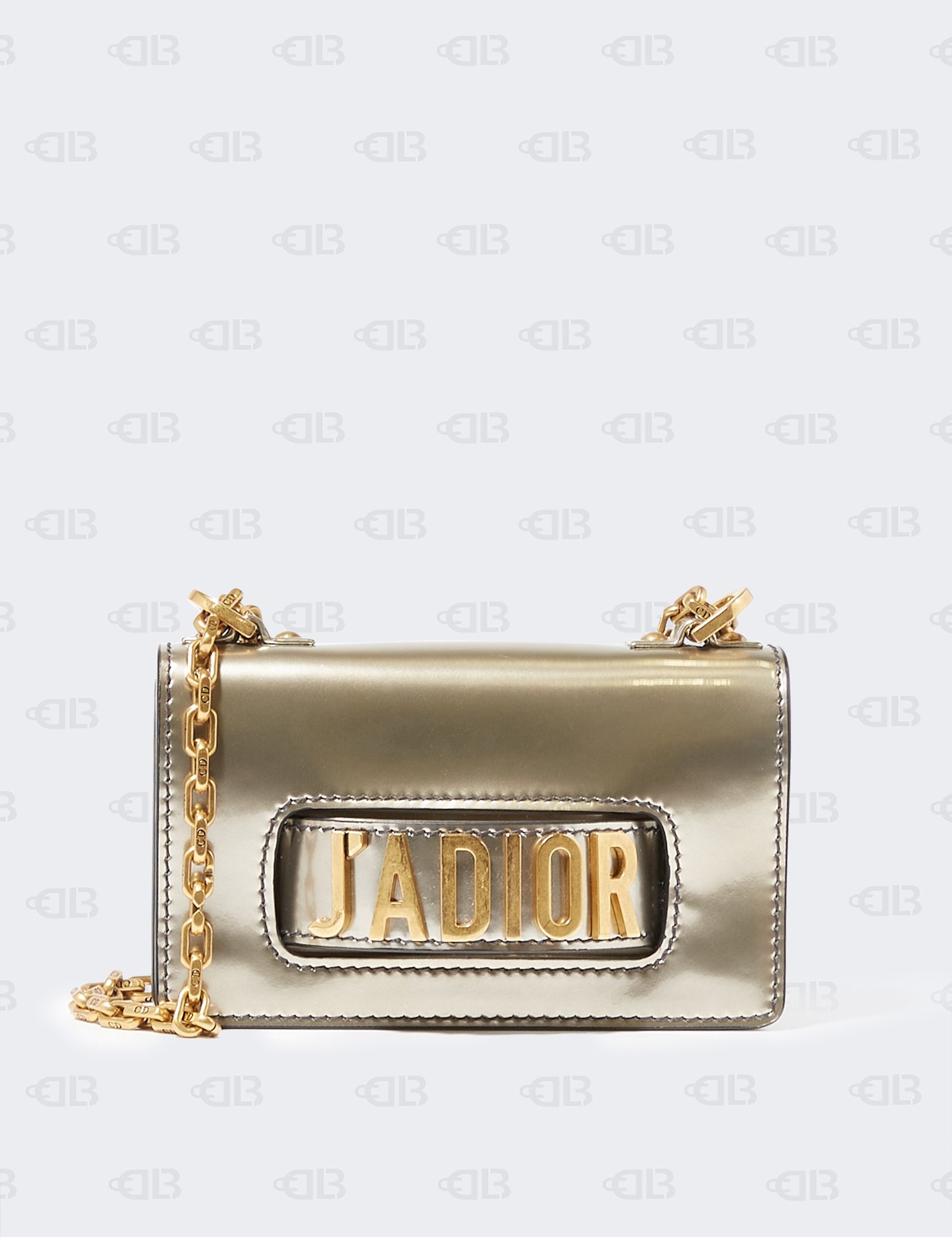 Dior Gun Metal Patent Leather Mini J'Adior Shoulder Bag Dior