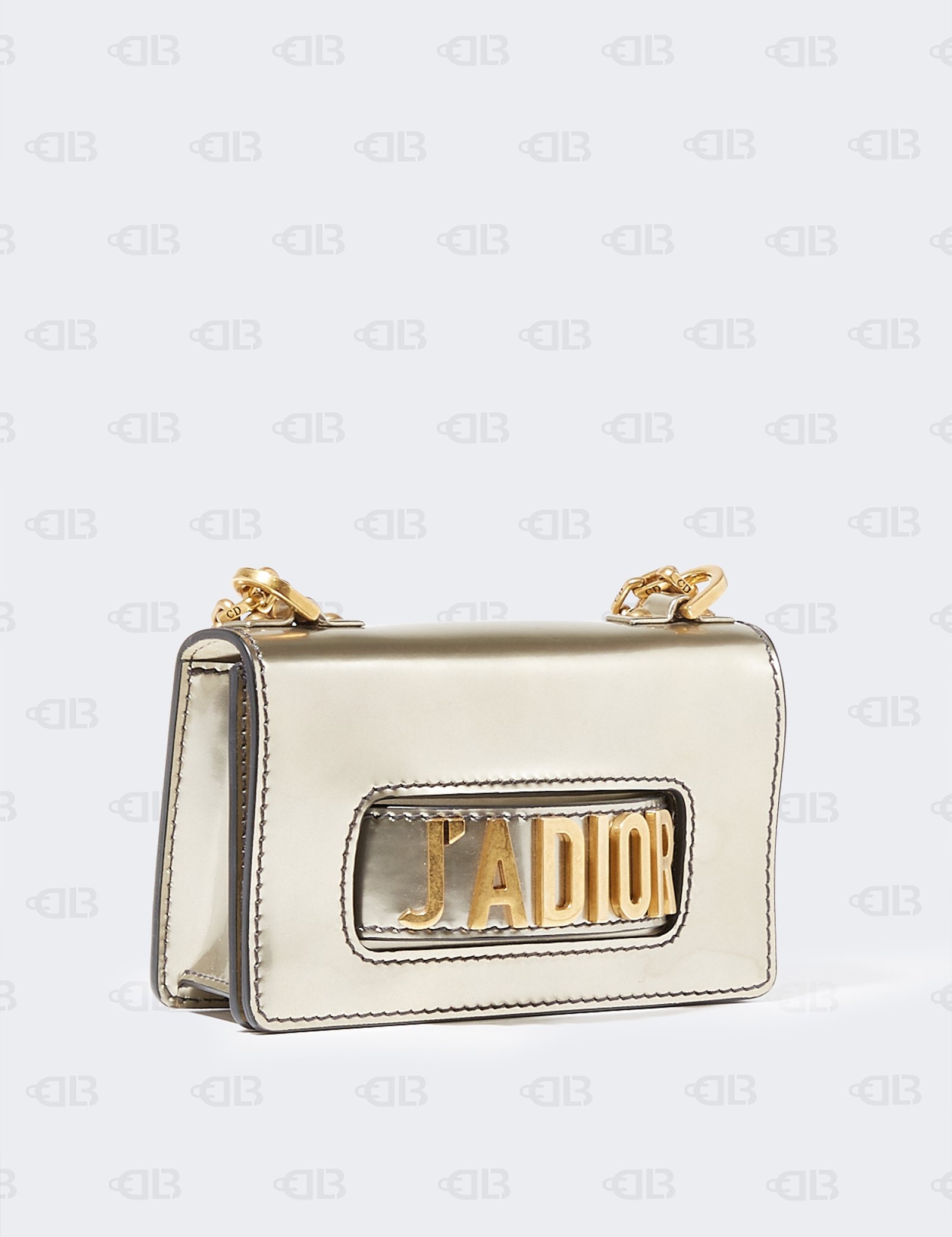 Dior Gun Metal Patent Leather Mini J'Adior Shoulder Bag Dior