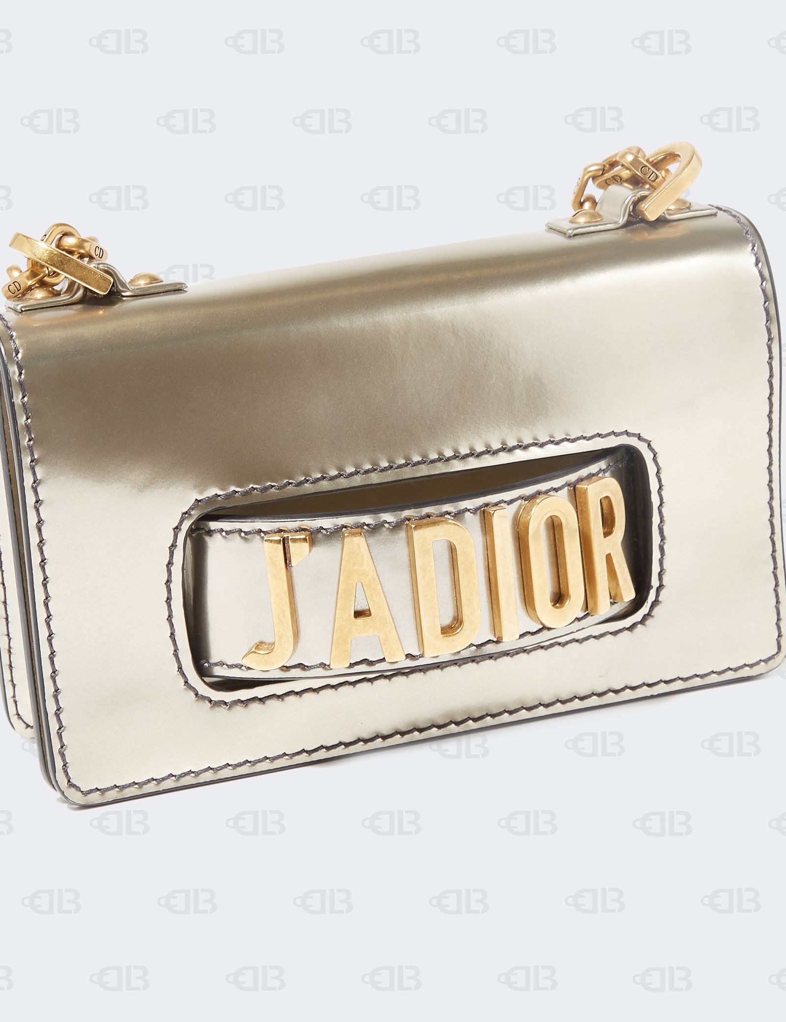 Dior Gun Metal Patent Leather Mini J'Adior Shoulder Bag Dior