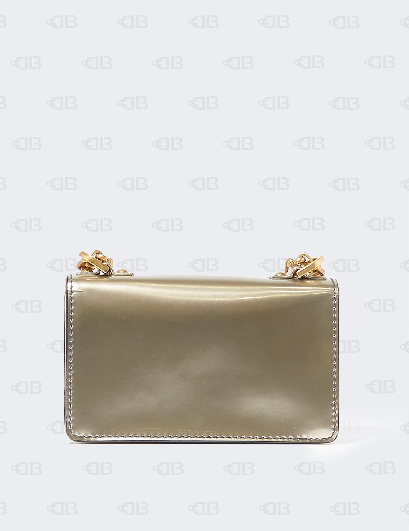 Dior Gun Metal Patent Leather Mini J'Adior Shoulder Bag Dior