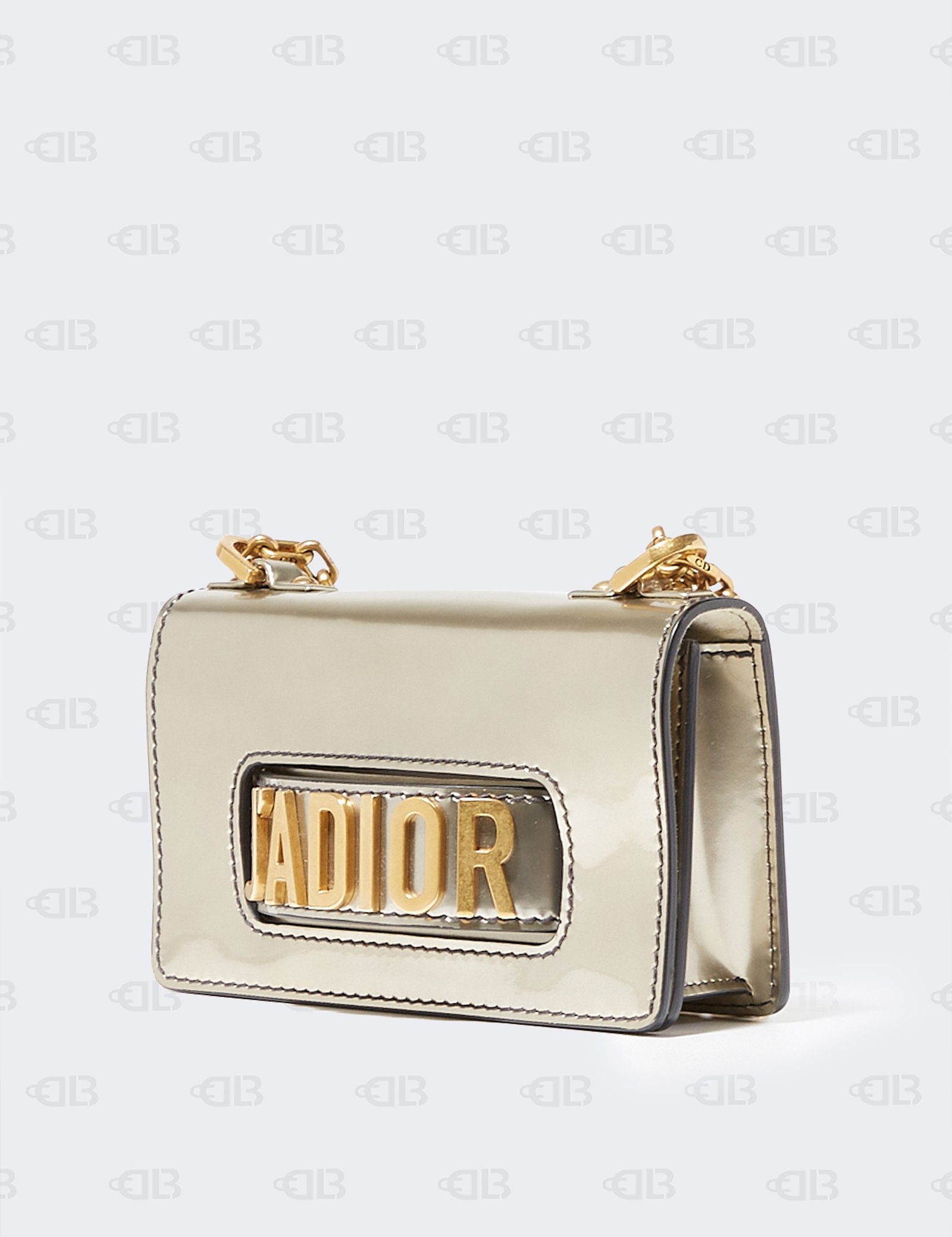 Dior Gun Metal Patent Leather Mini J'Adior Shoulder Bag Dior