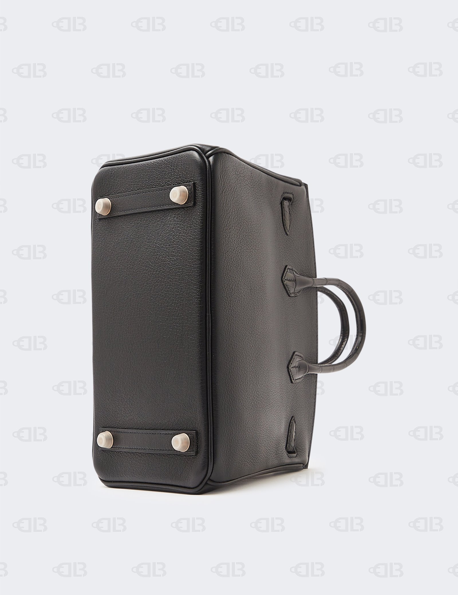 Hermes Noir Novillo Niloticus Touch Birkin 25