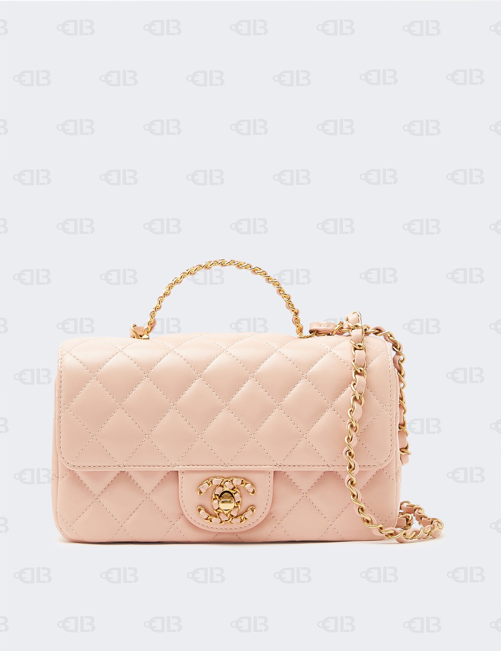 Chanel Lambskin Quilted Mini Strass On Top Flap Light