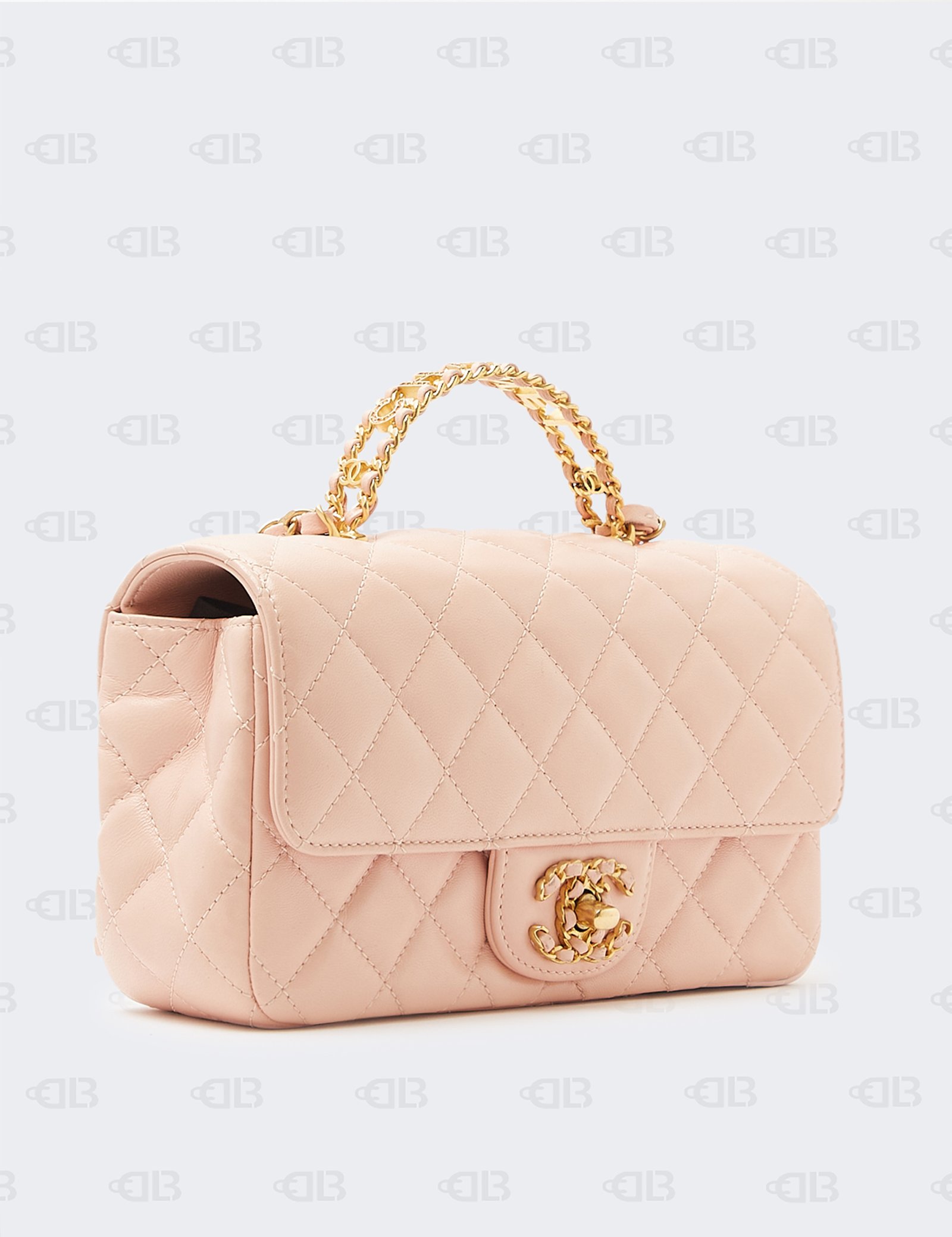 Chanel Lambskin Quilted Mini Strass On Top Flap Light