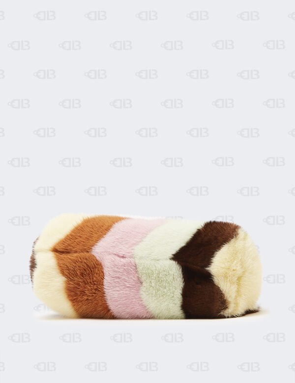 Fendi First Multicolor Fur Shoulder Bag