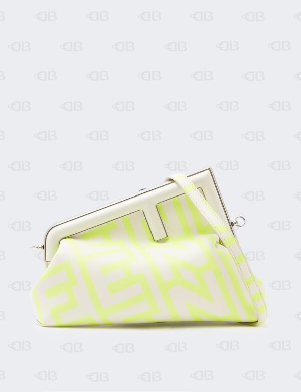 Fendi Whiter Fendi First Midi Clutch