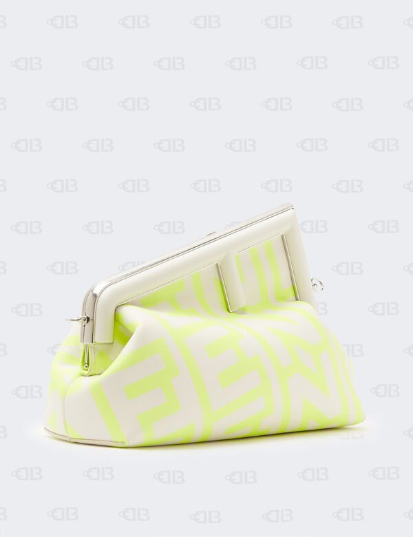 Fendi Whiter Fendi First Midi Clutch