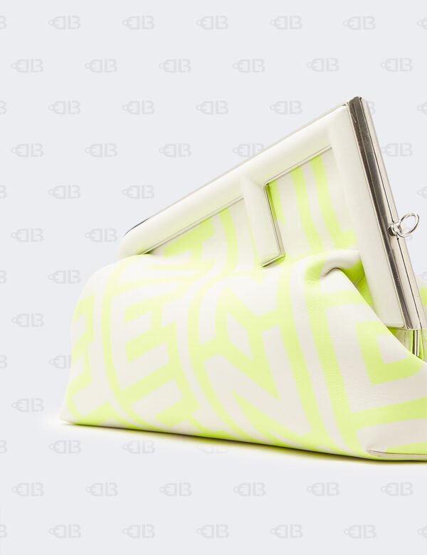 Fendi Whiter Fendi First Midi Clutch
