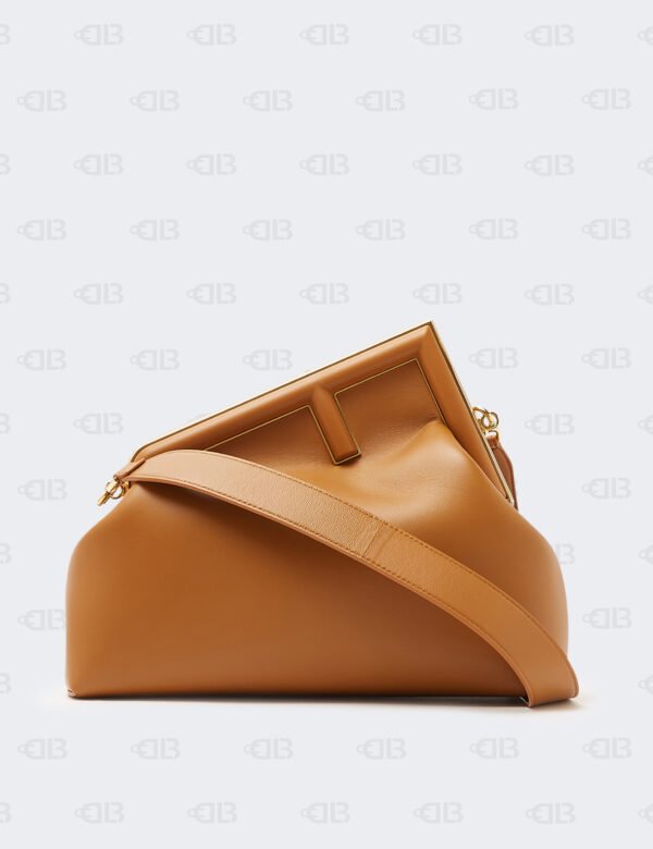 Fendi First Brown Medium Leather Shoulder Bag
