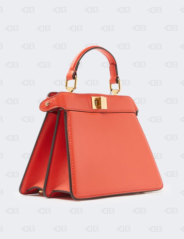 Fendi Vitello Seta Nappa Plexiglass Bi-Color Small Peekaboo