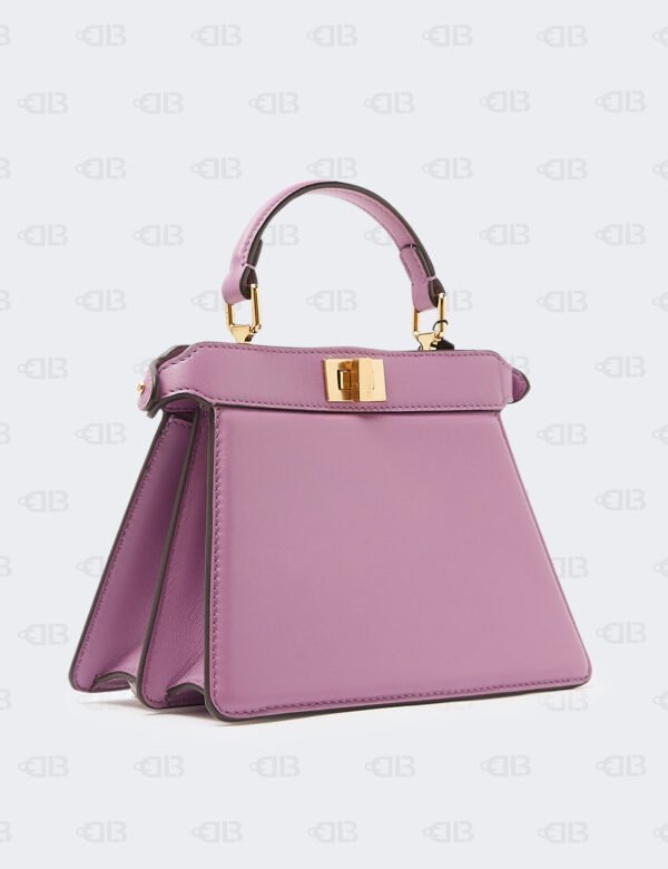Fendi Shiny Nappa Petite Peekaboo I SEE U Satchel Violetta