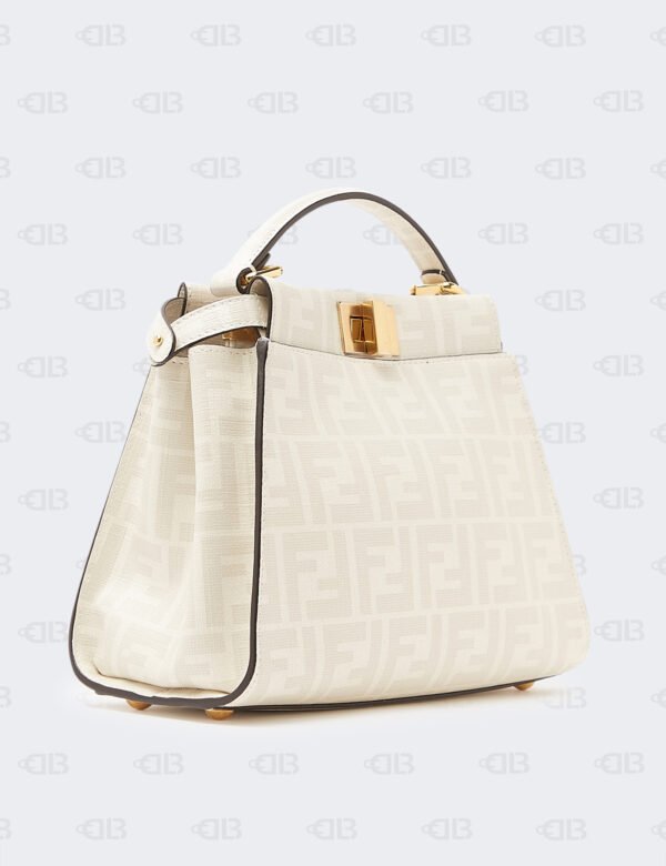 Fendi Shiny Nappa Petite Peekaboo I SEE U Satchel Violetta