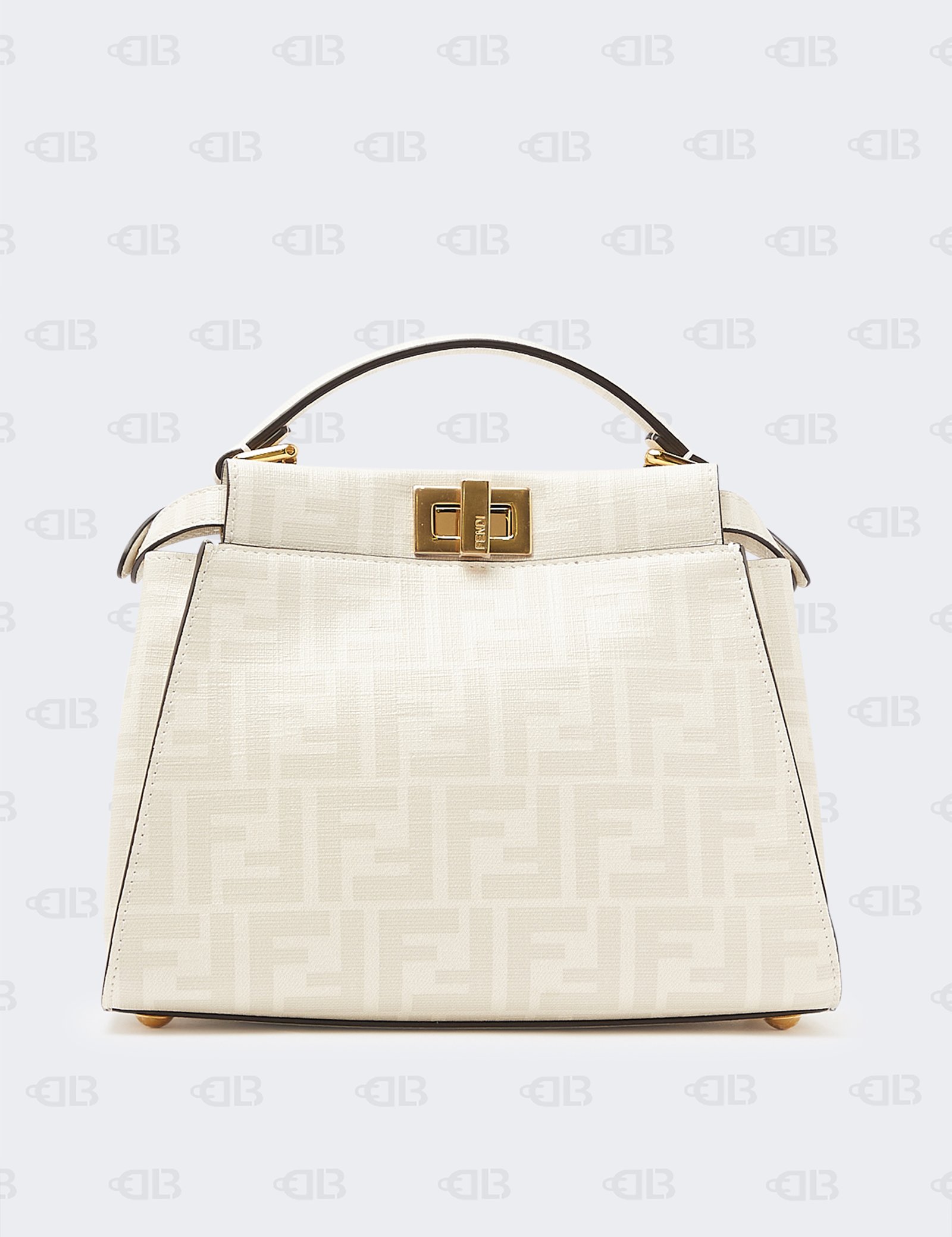 Fendi Shiny Nappa Petite Peekaboo I SEE U Satchel Violetta