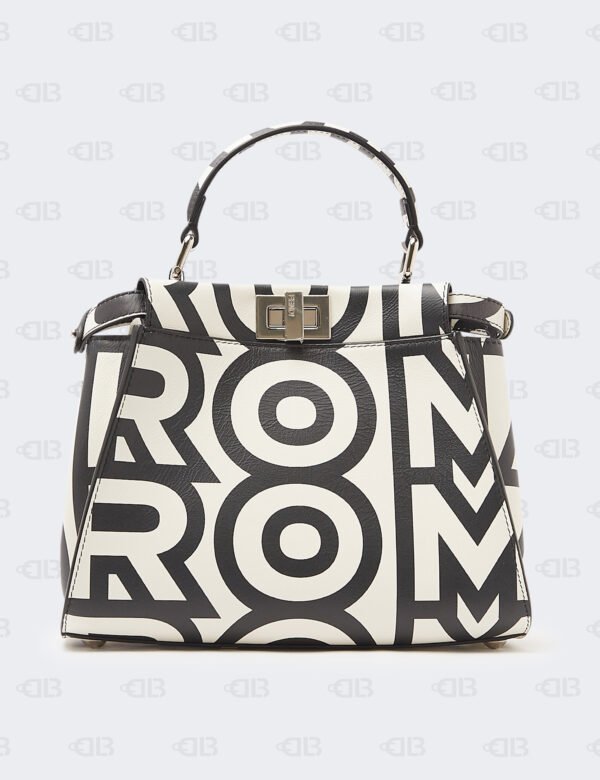 Fendi x Marc Jacobs Nappa Medium PeekabooI SEE U Satchel Black/White