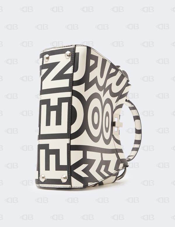 Fendi x Marc Jacobs Nappa Medium PeekabooI SEE U Satchel Black/White