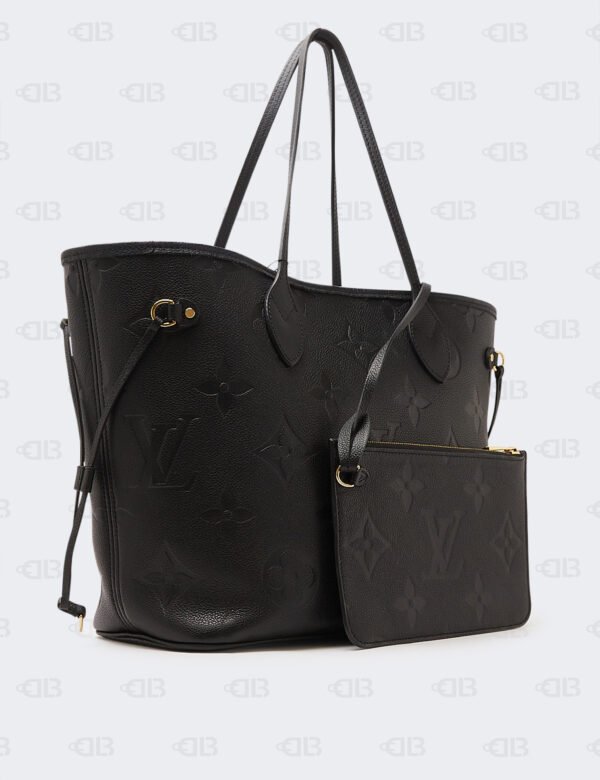 Louis Vuitton Black Leather Empreinte Neverfull MM bag