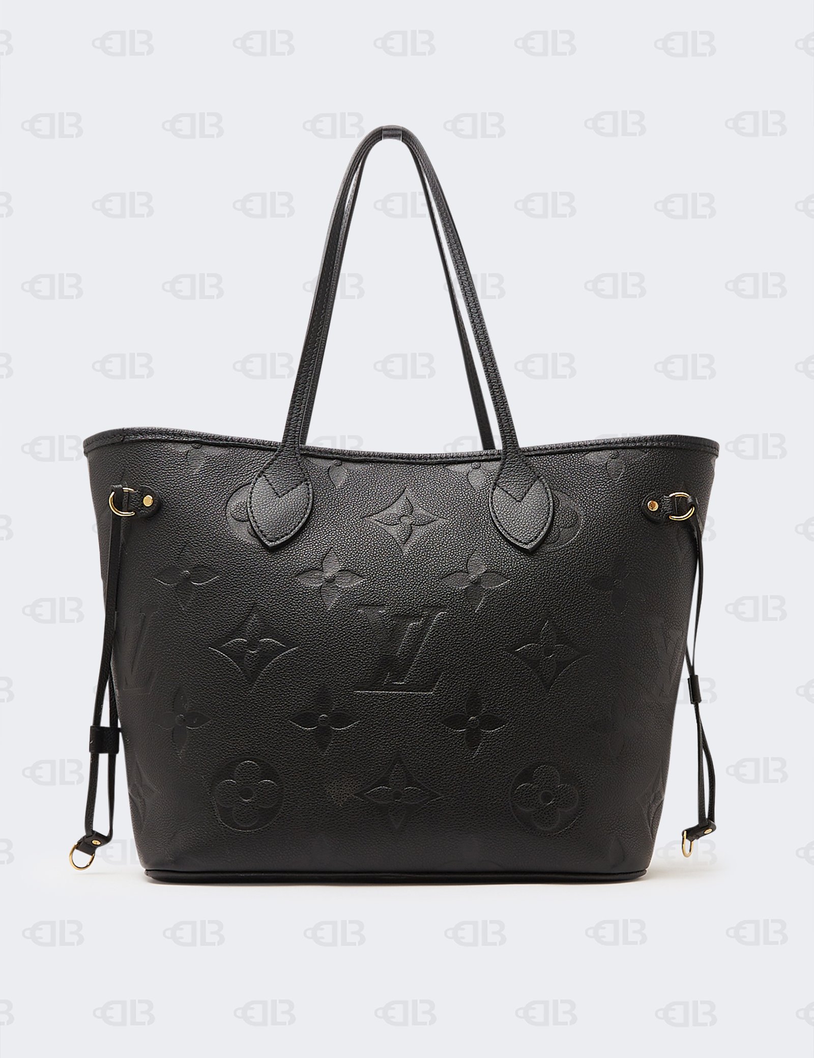 Louis Vuitton Black Leather Empreinte Neverfull MM bag
