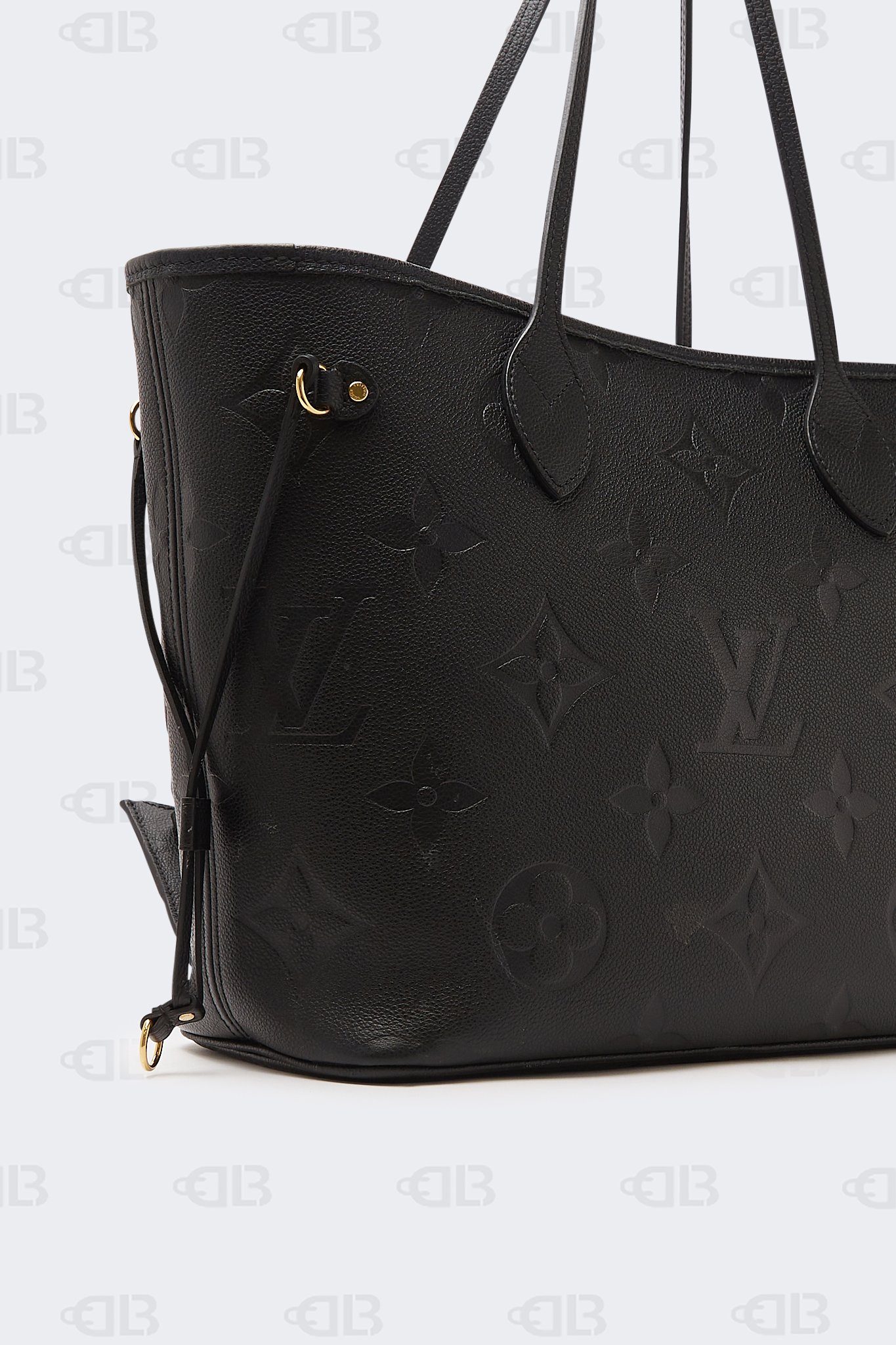 Louis Vuitton Black Leather Empreinte Neverfull MM bag