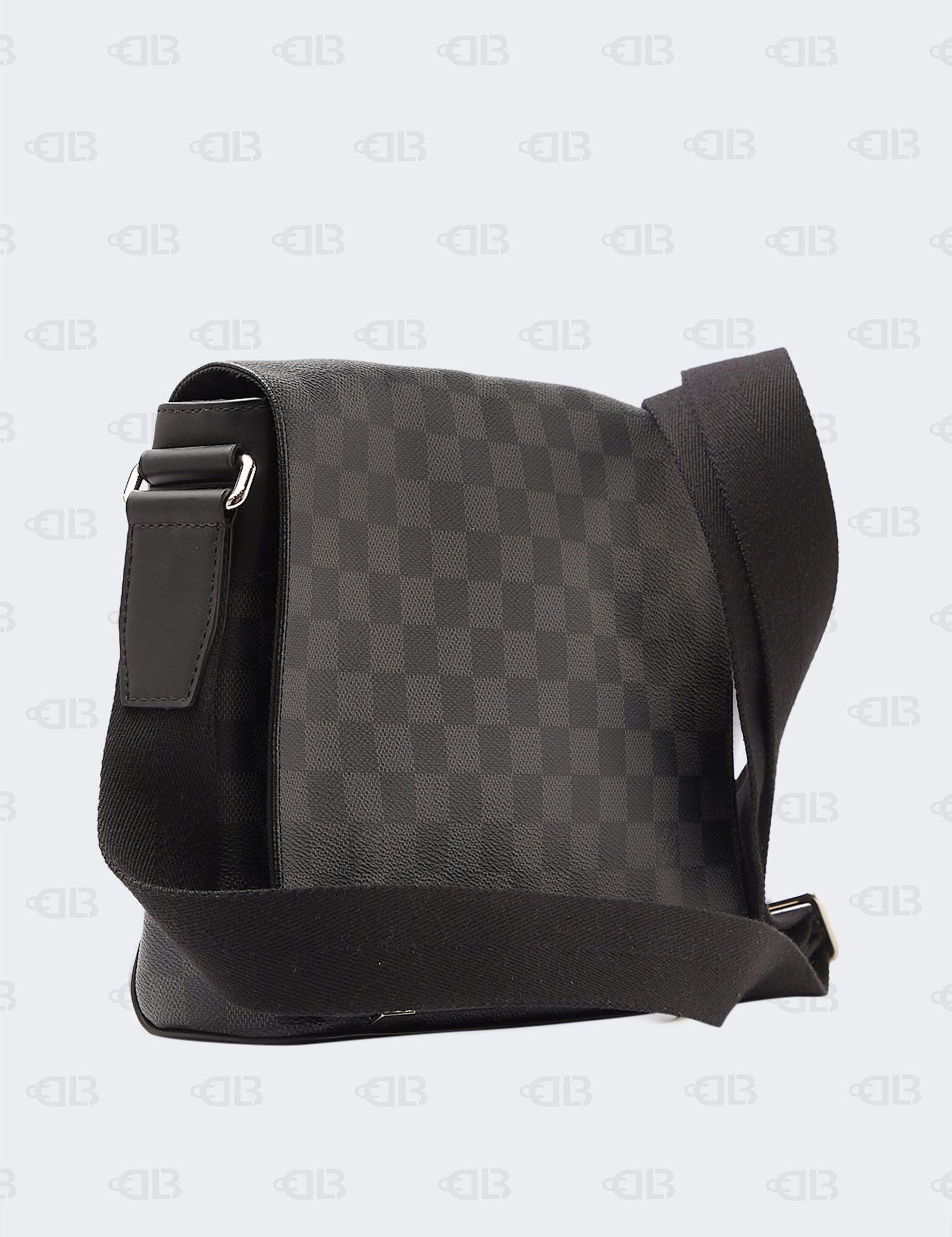Louis Vuitton Damier Ebene Graphite Canvas District PM Bag