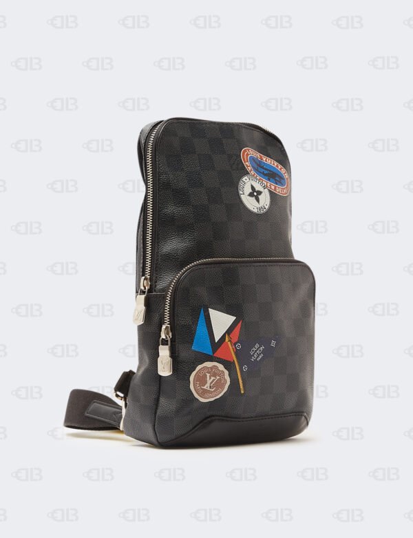 Louis Vuitton Black Damier Graphite LV League Avenue Sling Backpack