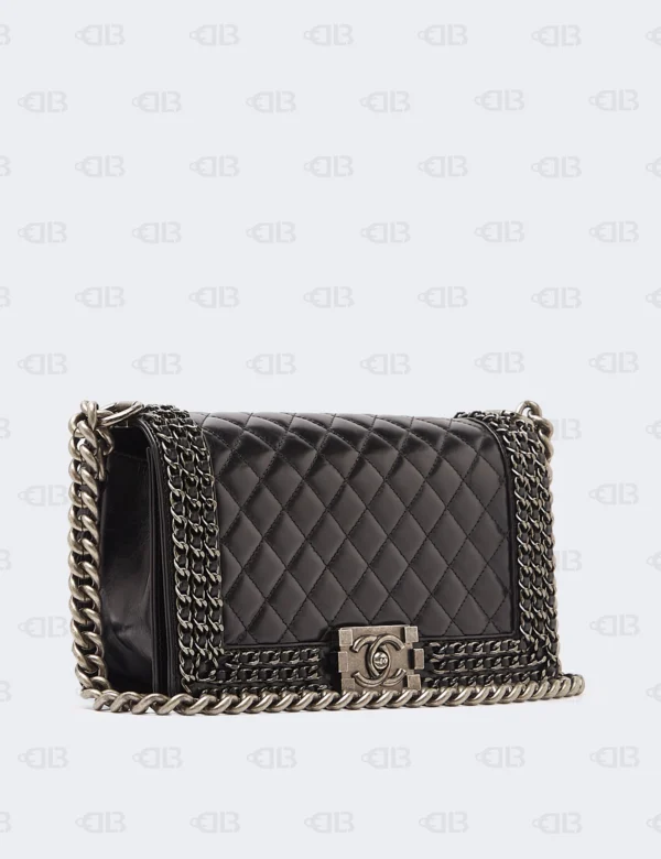 Chanel Classic Square Flap Mini Black Calfskin Bag