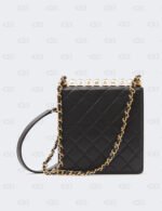 Chanel Crystal Pearl Black Flap Bag