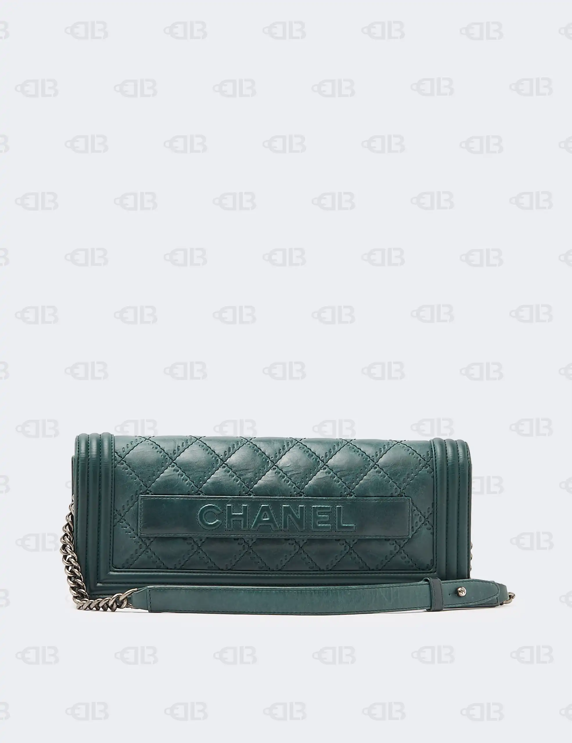 Chanel Teal Quilted Leather Medium Boy Flap Bag