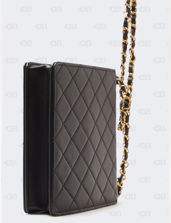 Chanel Crystal Pearl Black Flap Bag