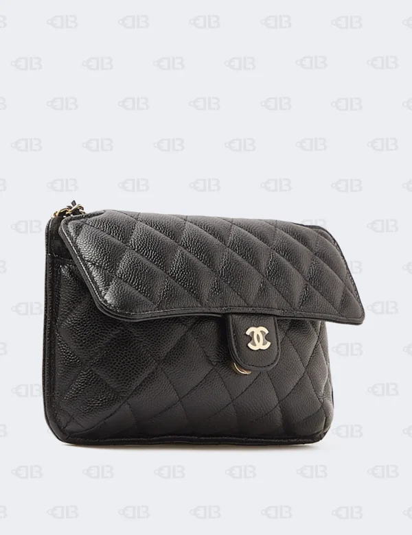Chanel Classic Square Flap Mini Black Calfskin Bag
