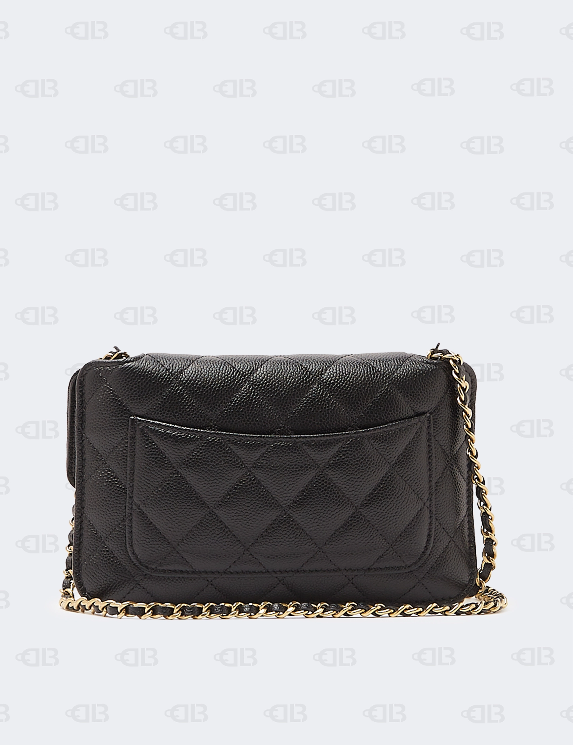 Chanel Classic Square Flap Mini Black Calfskin Bag